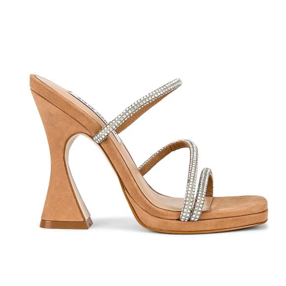 Steve Madden Silver Rhinestone Libbie Heel - Picture 4 of 8